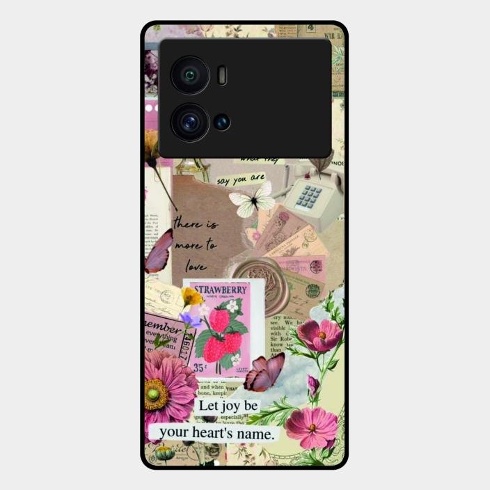 Vintage Vibes Glass Case Cover For Iqoo 9 Pro 5G