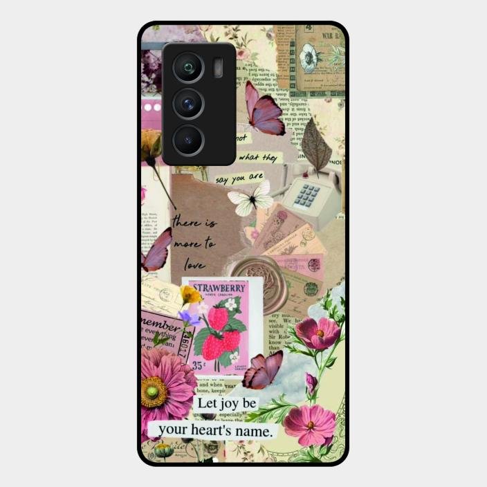 Vintage Vibes Glass Case Cover For Iqoo 9 Se 5G