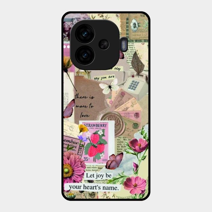 Vintage Vibes Glass Case Cover For Iqoo Neo 10R 5G