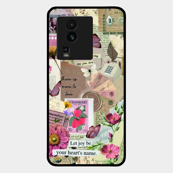 Vintage Vibes Glass Case Cover For Iqoo Neo 7 5G