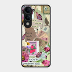 Vintage Vibes Glass Case Cover For Iqoo Z10 Lite