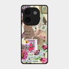 Vintage Vibes Glass Case Cover For Iqoo Z9S Pro 5G