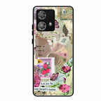Vintage Vibes Glass Case Cover For Motorola Edge 40 5G