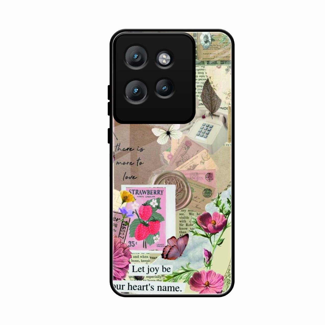 Vintage Vibes Glass Case Cover For Motorola Edge 50