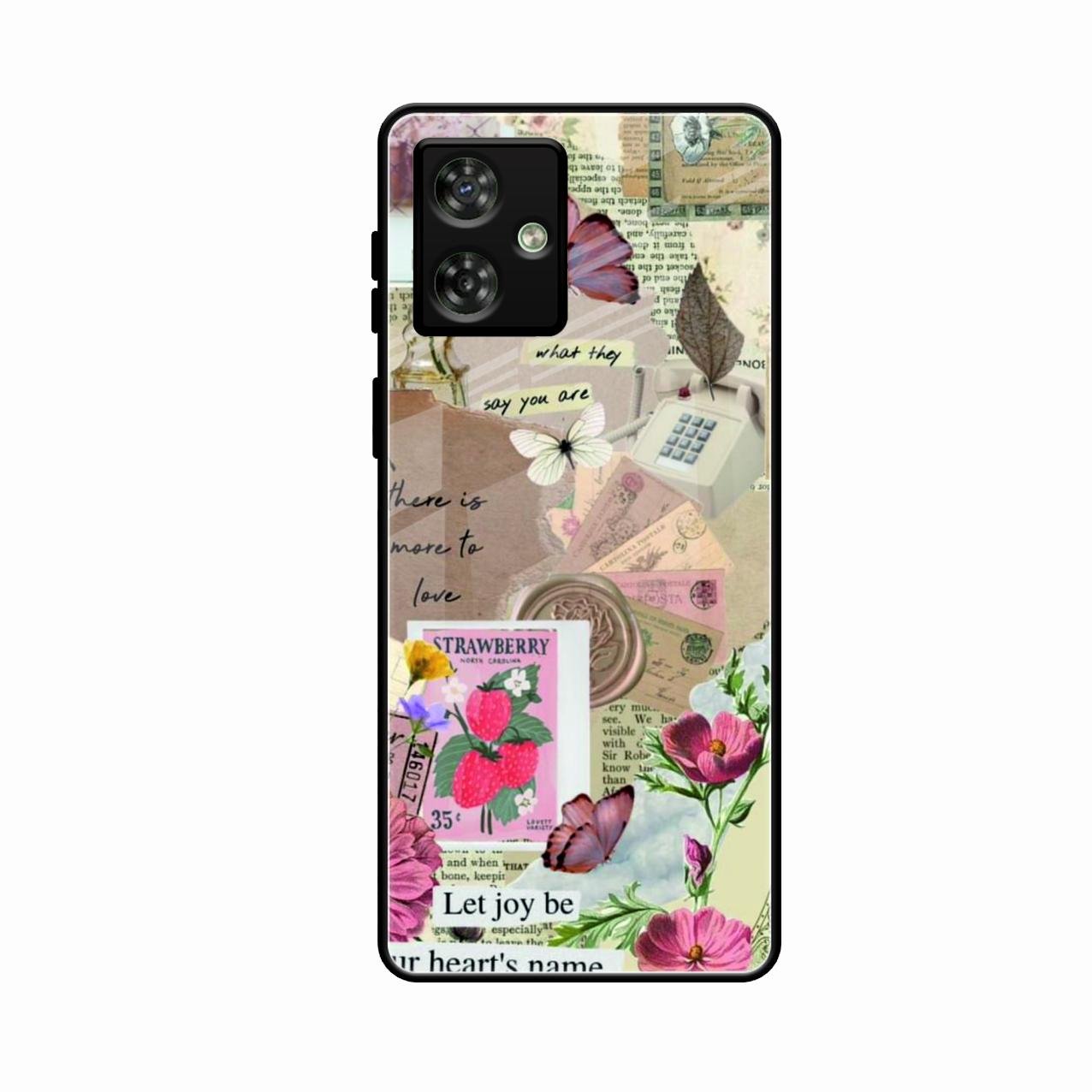 Vintage Vibes Glass Case Cover For Motorola G64 5G