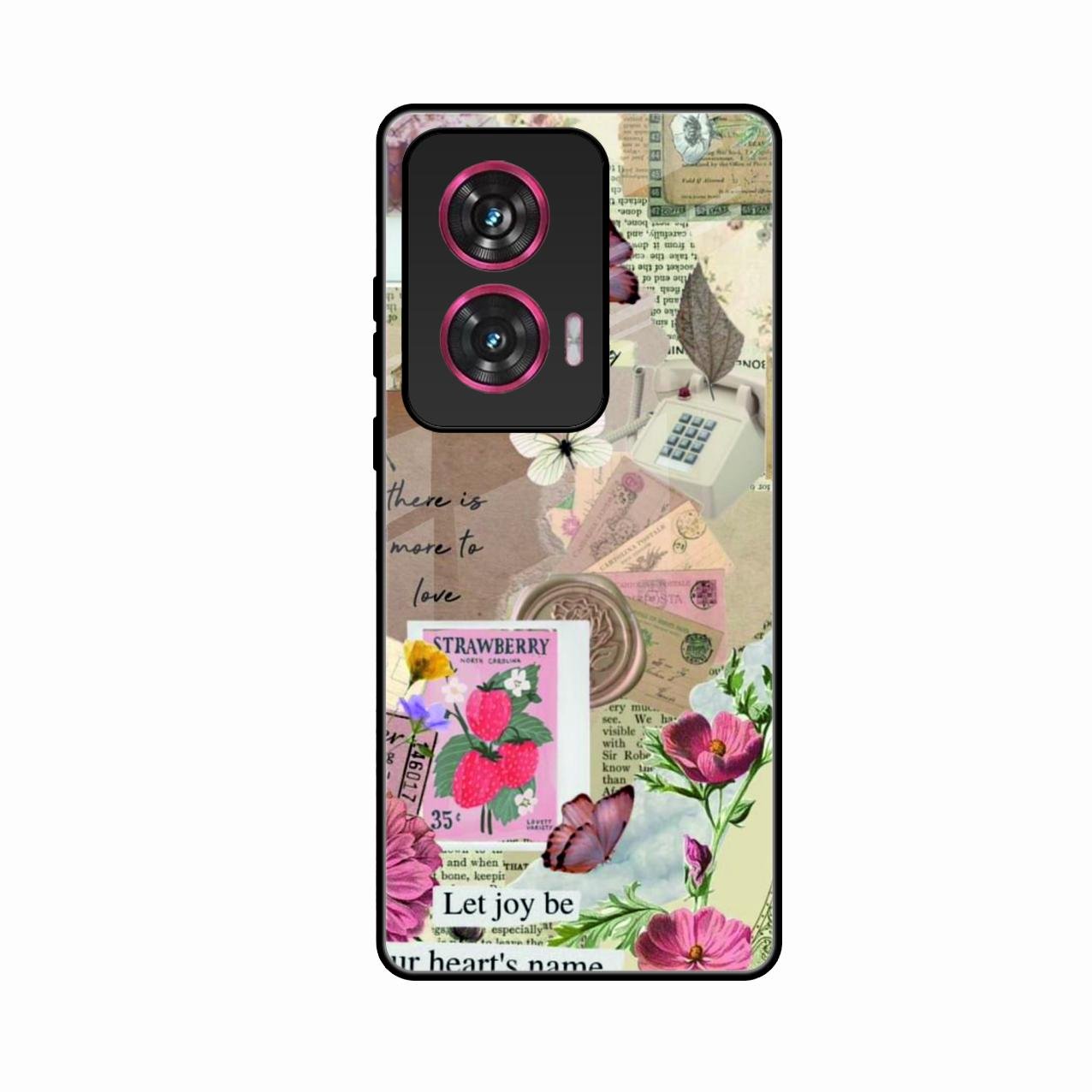 Vintage Vibes Glass Case Cover For Motorola G96 5G