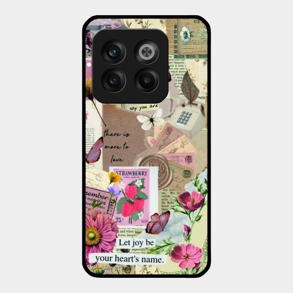 Vintage Vibes Glass Case Cover For Oneplus 10T 5G