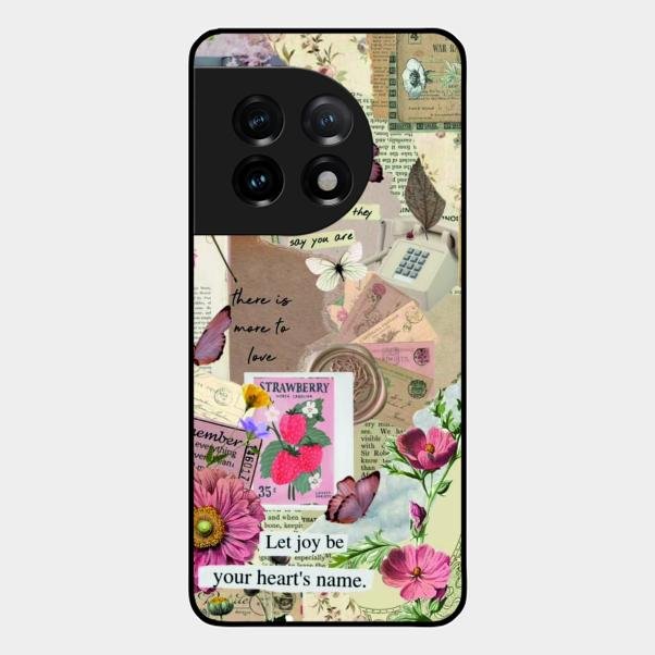 Vintage Vibes Glass Case Cover For Oneplus 11 5G