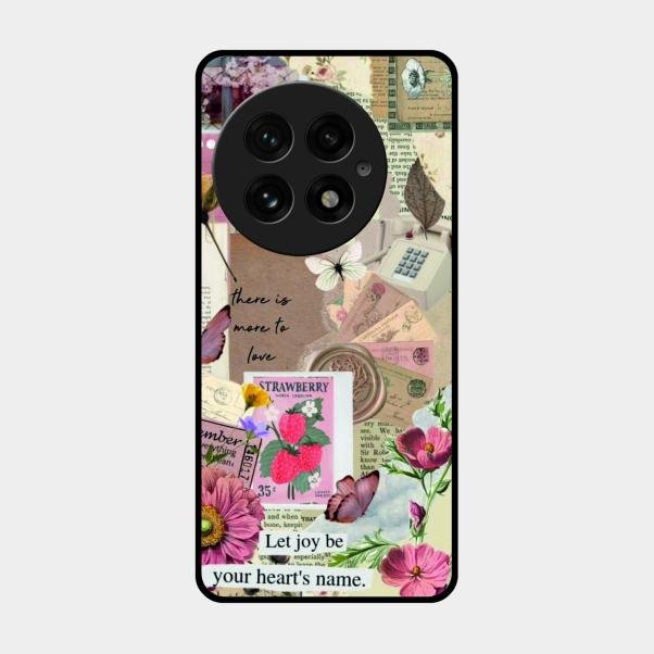 Vintage Vibes Glass Case Cover For Oneplus 13 5G