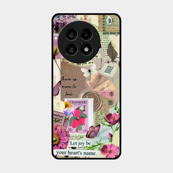 Vintage Vibes Glass Case Cover For Oneplus 13R 5G