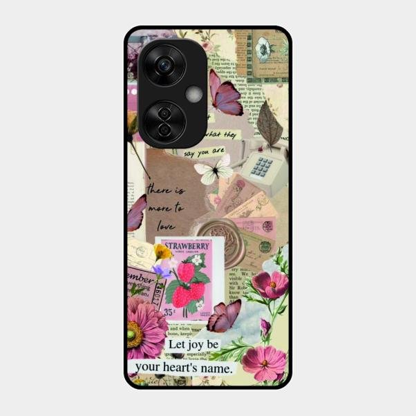 Vintage Vibes Glass Case Cover For Oneplus Nord Ce 3 Lite 5G