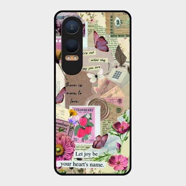 Vintage Vibes Glass Case Cover For Oneplus Nord Ce 4 Lite 5G