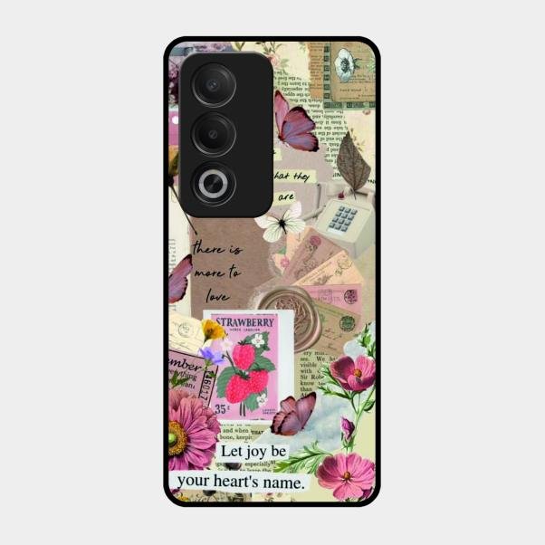 Vintage Vibes Glass Case Cover For Oppo A3 Pro 5G