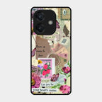 Vintage Vibes Glass Case Cover For Oppo A3X 5G