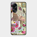 Vintage Vibes Glass Case Cover For Oppo A58