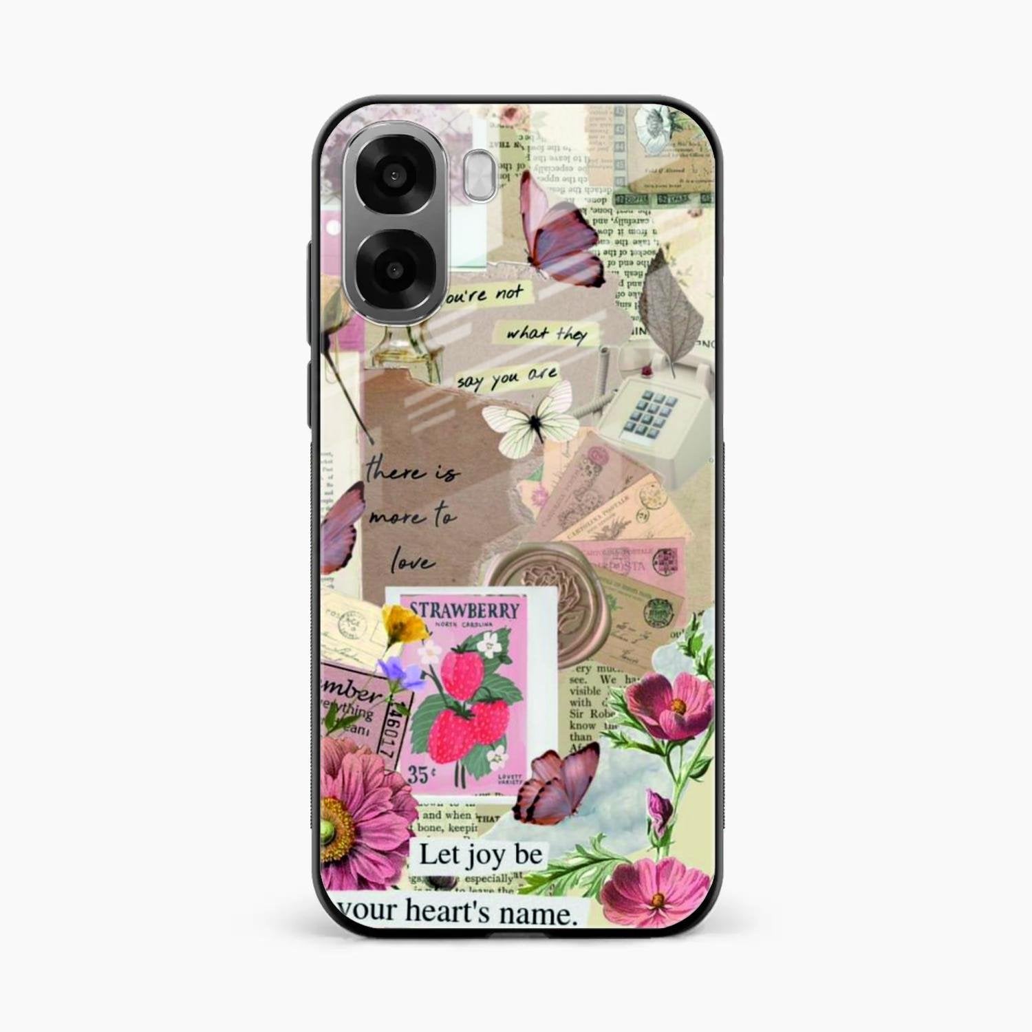 Vintage Vibes Glass Case Cover For Oppo A6X 5G