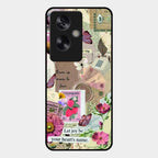 Vintage Vibes Glass Case Cover For Oppo A79 5G