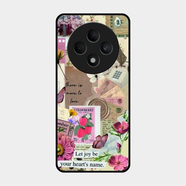 Vintage Vibes Glass Case Cover For Oppo F27 5G
