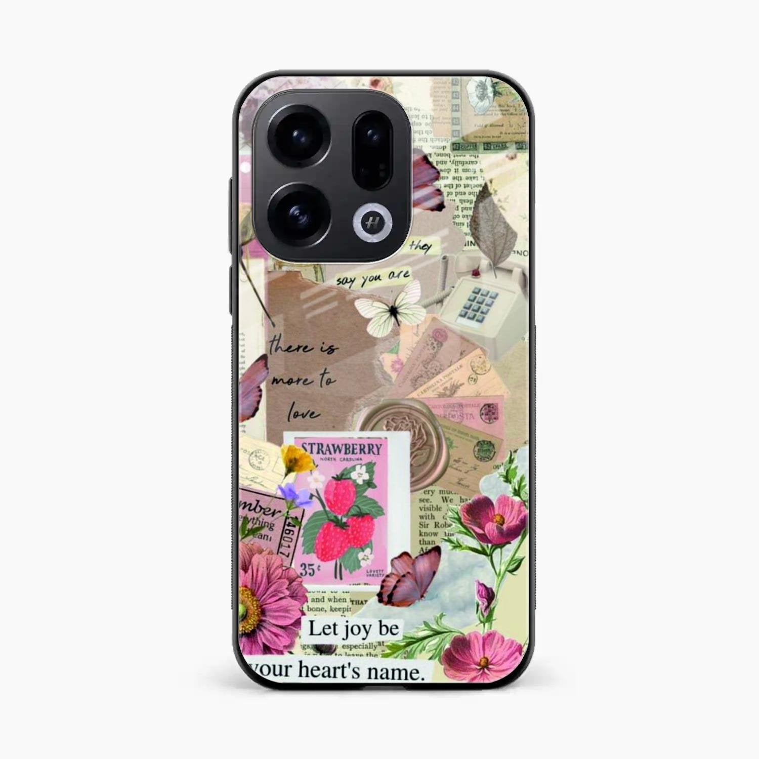 Vintage Vibes Glass Case Cover For Oppo Find X9 5G