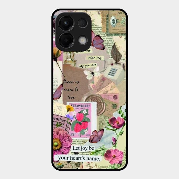 Vintage Vibes Glass Case Cover For Oppo K13 5G