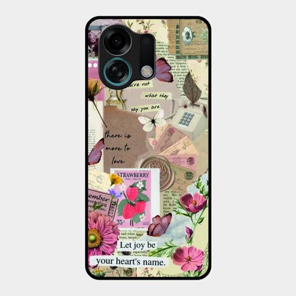 Vintage Vibes Glass Case Cover For Oppo K13 Turbo 5G