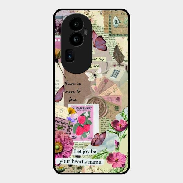 Vintage Vibes Glass Case Cover For Oppo Reno 10 Pro Plus 5G