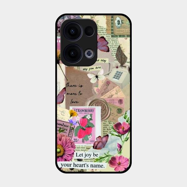 Vintage Vibes Glass Case Cover For Oppo Reno 13 5G