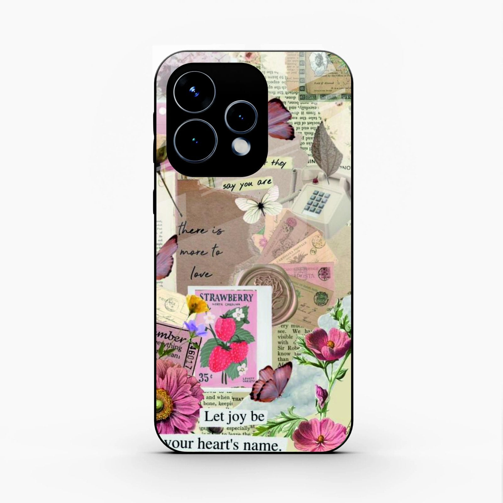 Vintage Vibes Glass Case Cover For Oppo Reno 15 5G