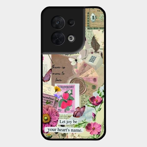 Vintage Vibes Glass Case Cover For Oppo Reno 8 5G