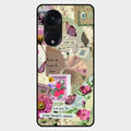 Vintage Vibes Glass Case Cover For Oppo Reno 8T 5G