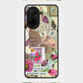Vintage Vibes Glass Case Cover For Poco C71