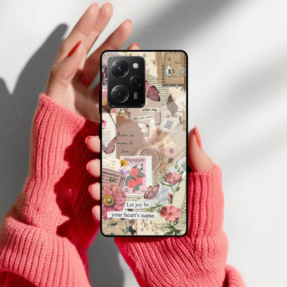 Vintage Vibes Glass Case Cover For Poco - ShopOnCliQ