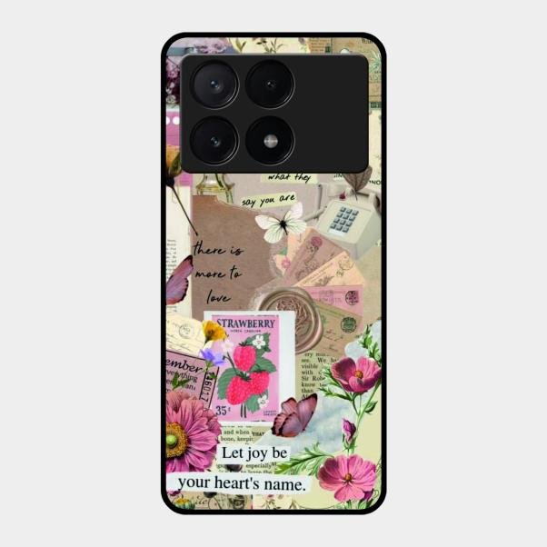 Vintage Vibes Glass Case Cover For Poco X6 Pro 5G