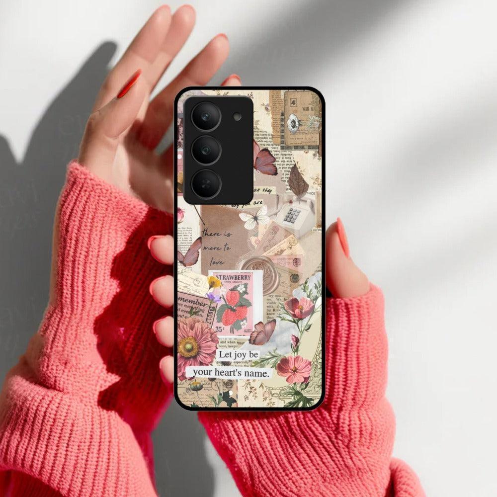 Vintage Vibes Glass Case Cover For Realme/Narzo - ShopOnCliQ