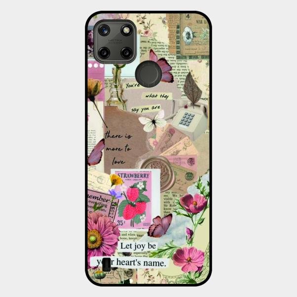 Vintage Vibes Glass Case Cover For Realme C21Y