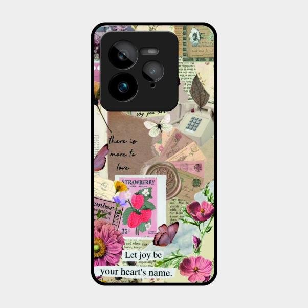 Vintage Vibes Glass Case Cover For Realme Gt 7 Pro