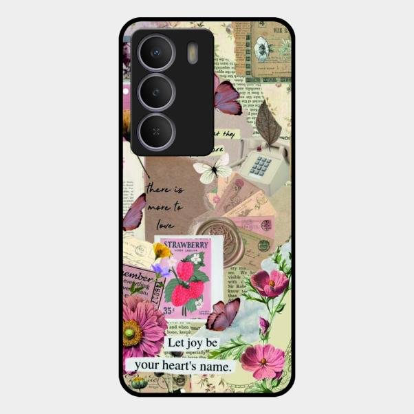 Vintage Vibes Glass Case Cover For Realme P3 Lite 5G
