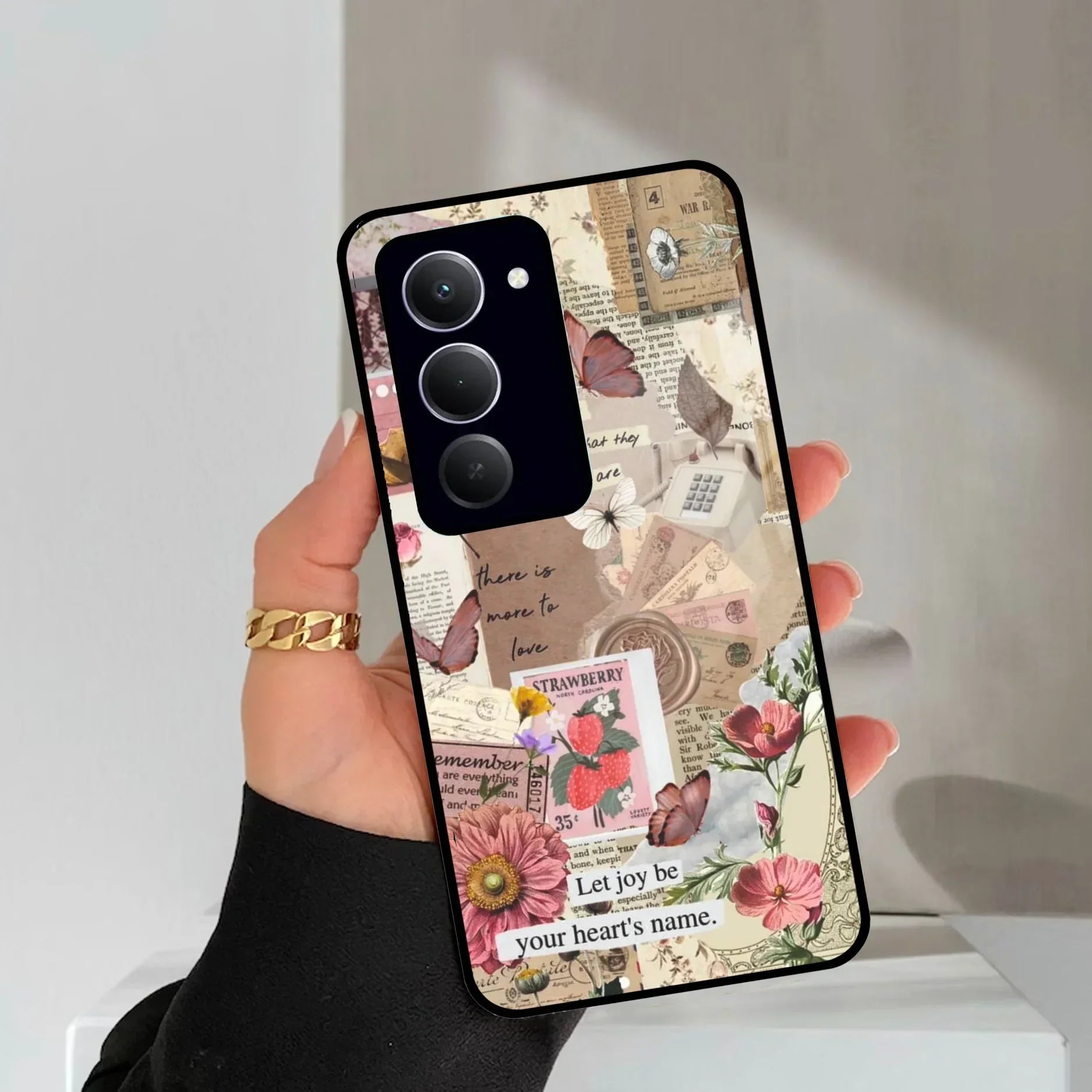 Vintage Vibes Glass Case Cover For Redmi/Xiaomi - ShopOnCliQ