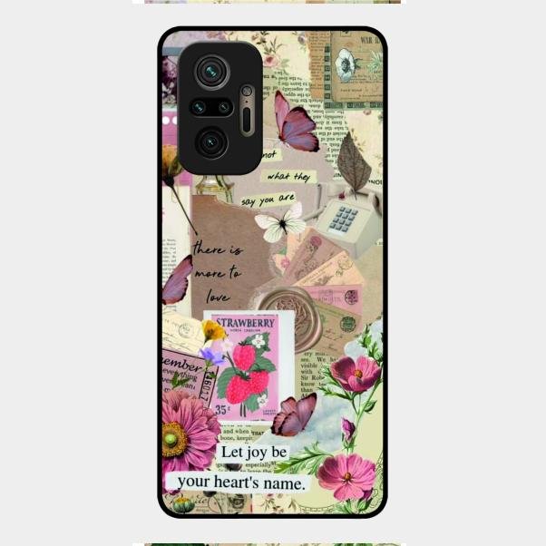 Vintage Vibes Glass Case Cover For Redmi Note 10 Pro Max