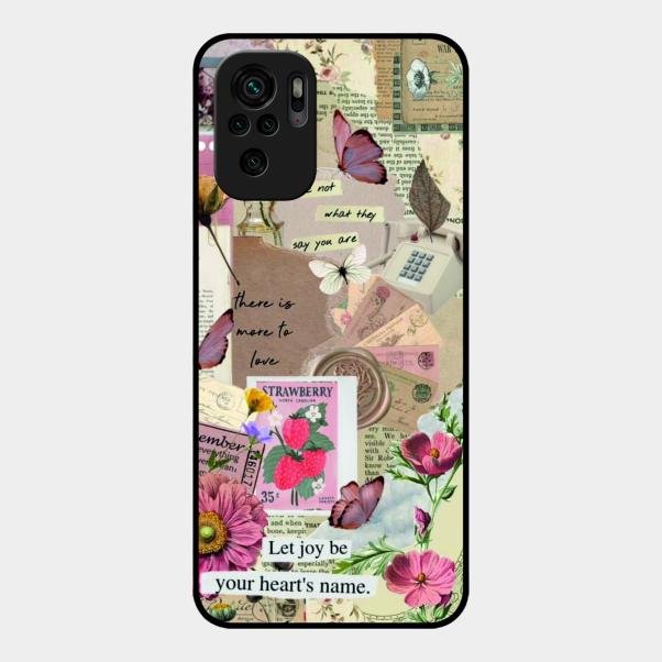 Vintage Vibes Glass Case Cover For Redmi Note 10