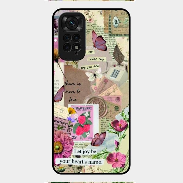 Vintage Vibes Glass Case Cover For Redmi Note 11
