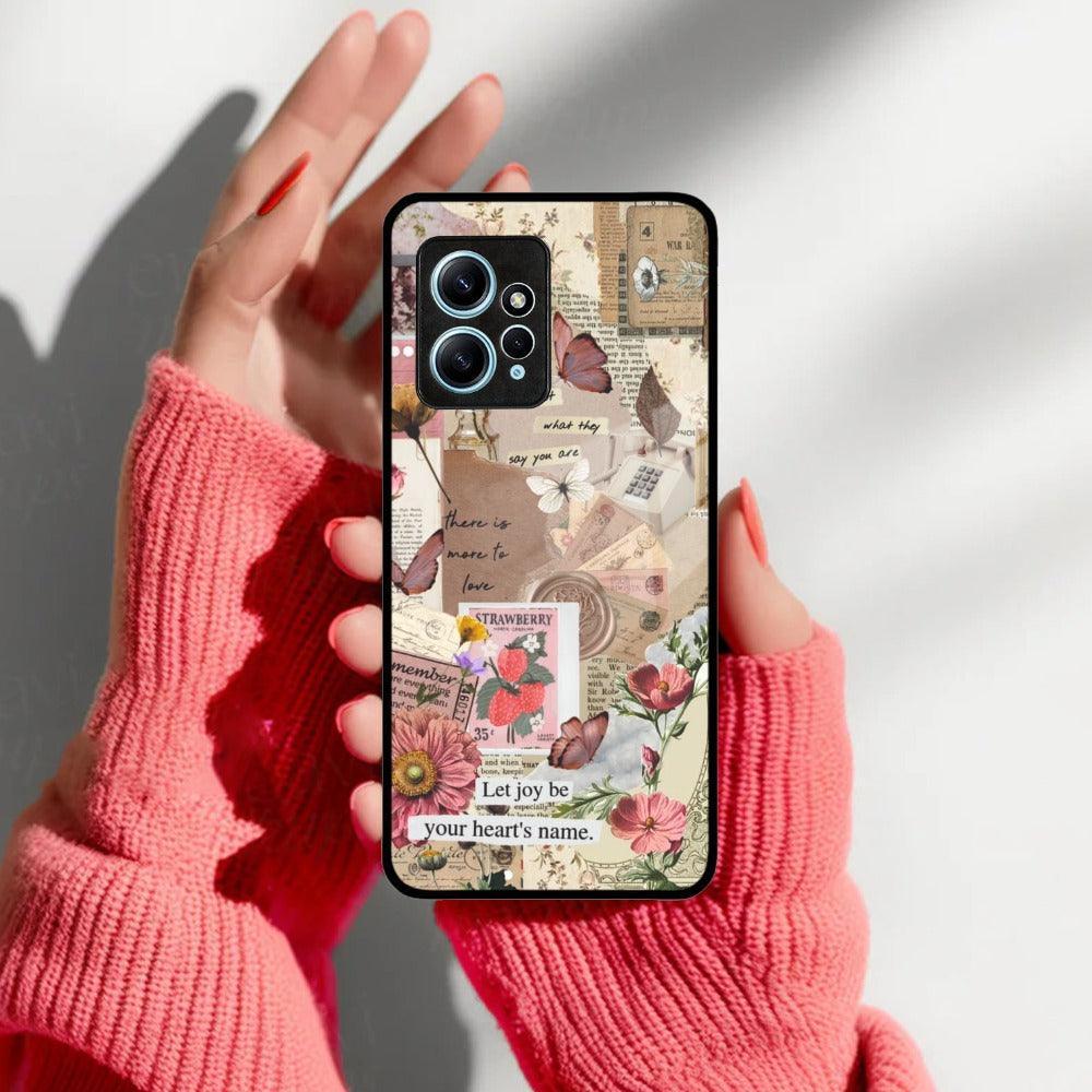 Vintage Vibes Glass Case Cover For Redmi/Xiaomi - ShopOnCliQ