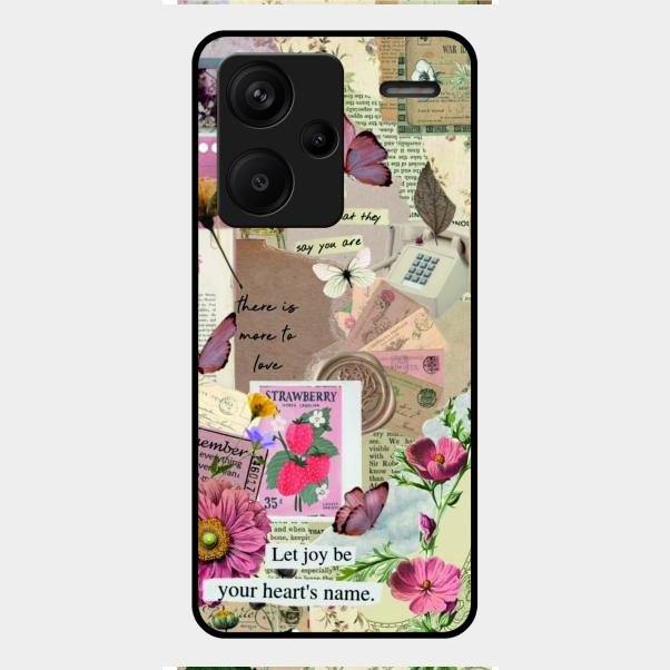 Vintage Vibes Glass Case Cover For Redmi Note 13 Pro Plus 5G
