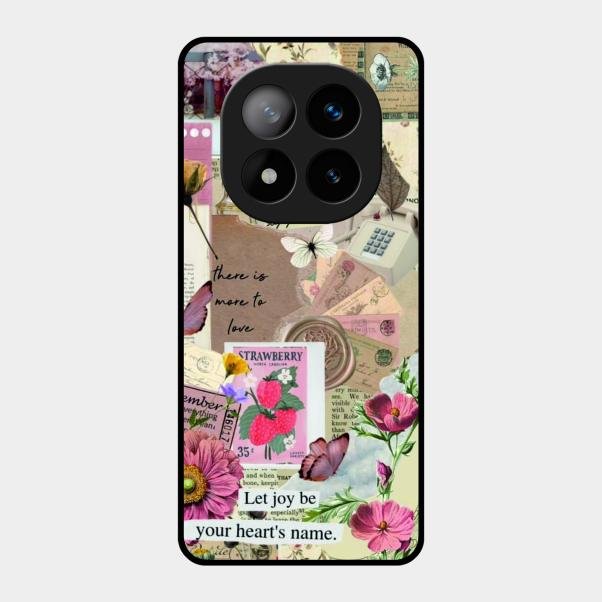 Vintage Vibes Glass Case Cover For Redmi Note 14 Pro Plus 5G