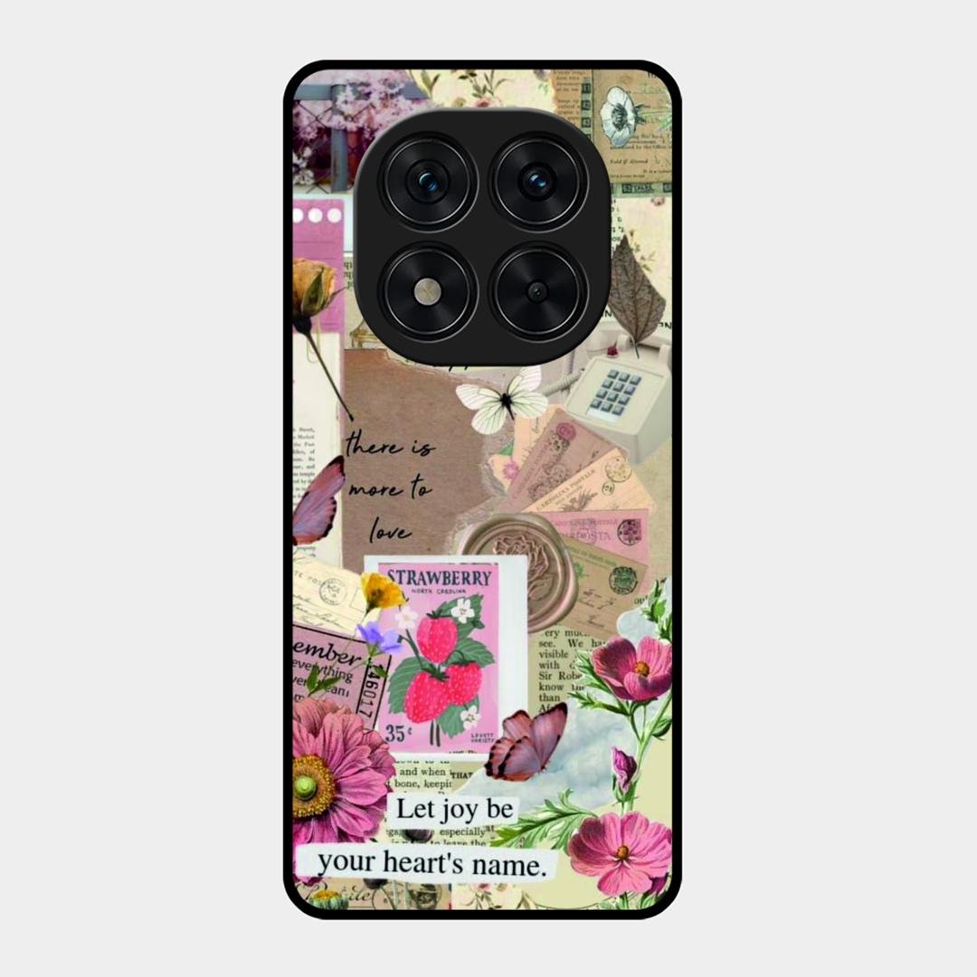 Vintage Vibes Glass Case Cover For Redmi Note 15 Pro 5G