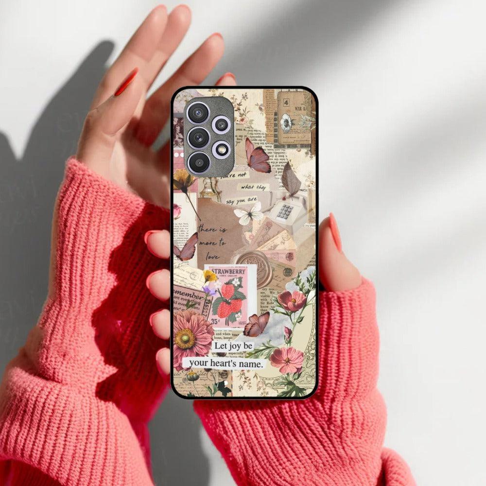Vintage Vibes Glass Case Cover for Samsung - ShopOnCliQ
