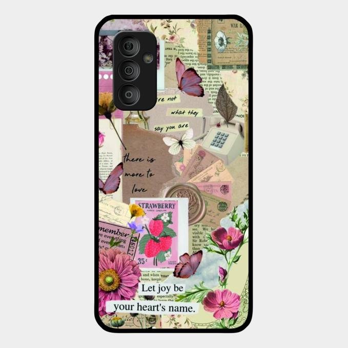 Vintage Vibes Glass Case Cover For Samsung Galaxy F23 5G