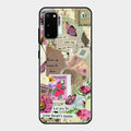 Vintage Vibes Glass Case Cover For Samsung Galaxy S20