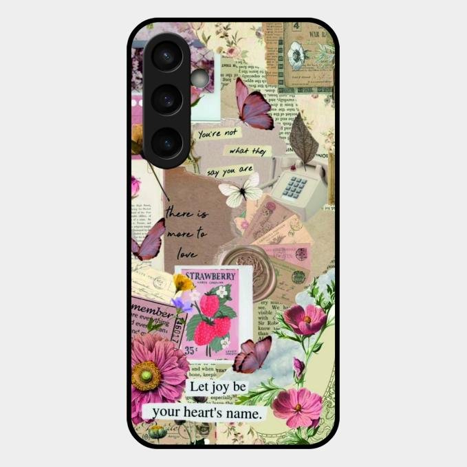 Vintage Vibes Glass Case Cover For Samsung Galaxy S23 Fe 5G