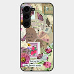 Vintage Vibes Glass Case Cover For Samsung Galaxy S23 Plus 5G